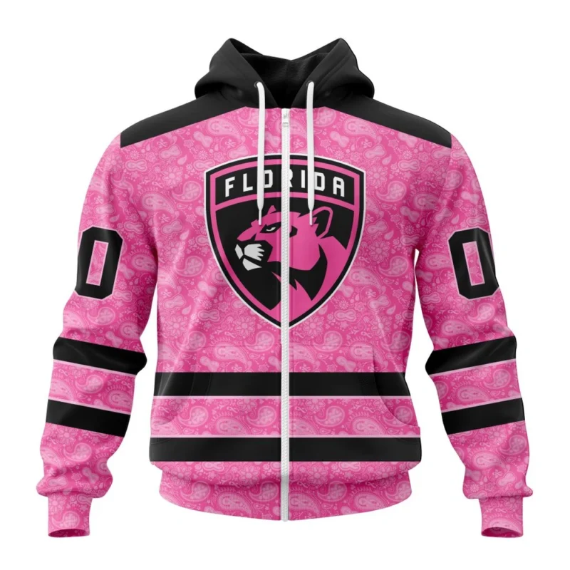 NHL Personalized Name And Number, Florida Panthers Special Pink Fight Breast Cancer,QTNHL Personalized Name And Number,080524B1644