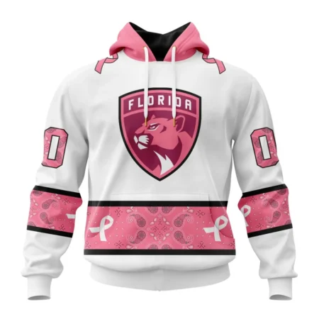 NHL Florida Panthers In Classic Style With Paisley, In October We Wear Pink Breast Cancer,QTNHL080524A1674