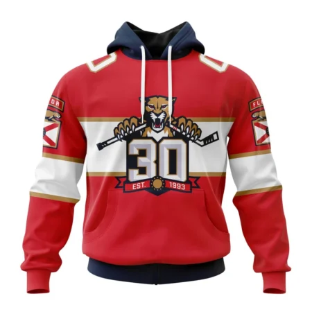 NHL Florida Panthers  Home With 30Th Anniversary Logo,QTNHL080524A1694