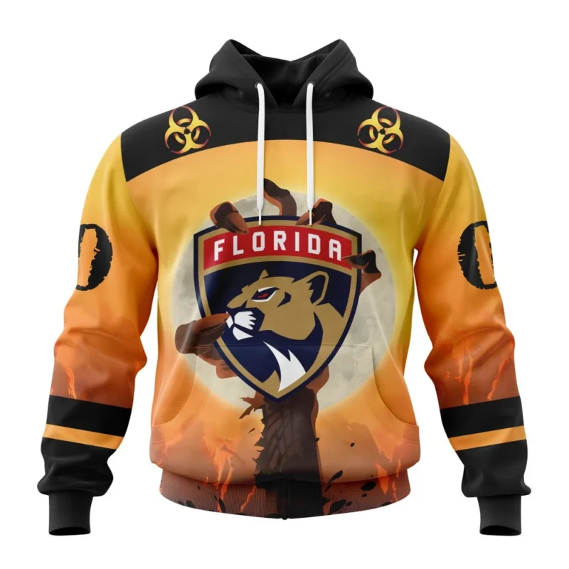 NHL Florida Panthers Special Zombie Design For Halloween,QTNHL080524A1941