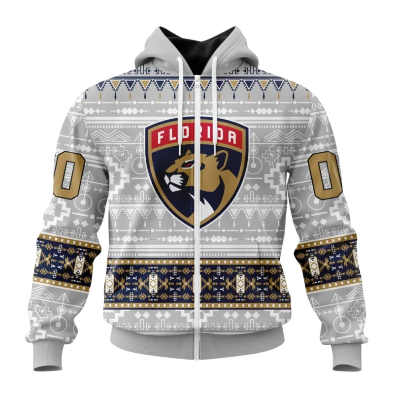 NHL Personalized Name And Number, Florida Panthers Special Native Design,QTNHL Personalized Name And Number,080524B2060