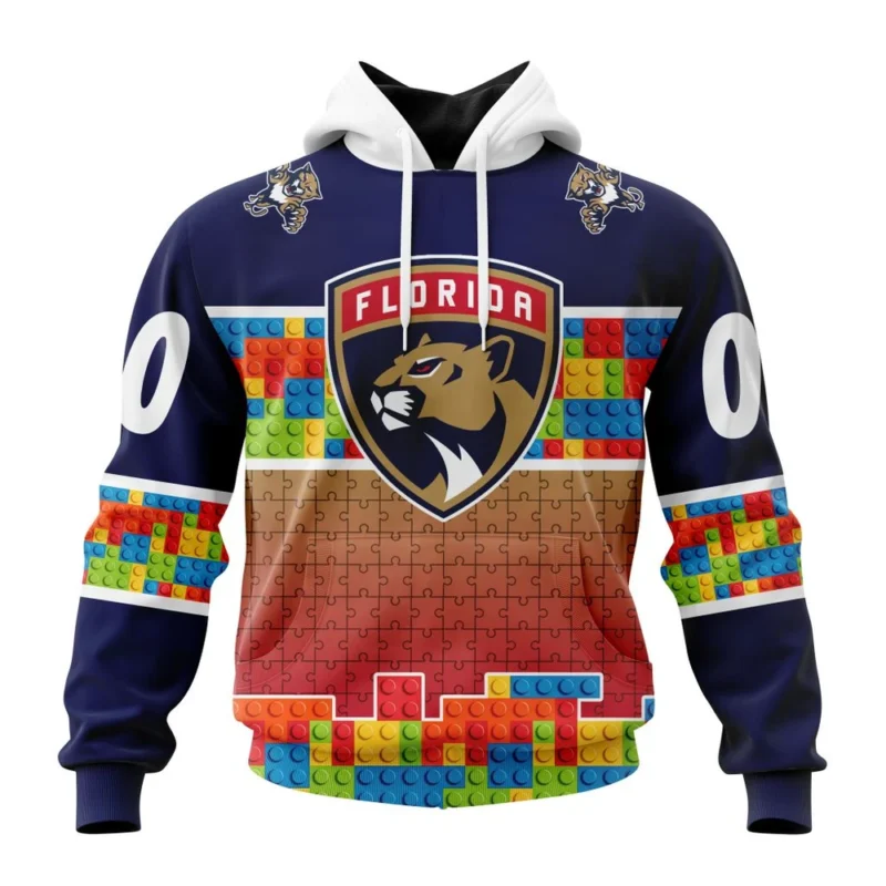 NHL Florida Panthers Special Autism Awareness Design ,QTNHL080524A2241