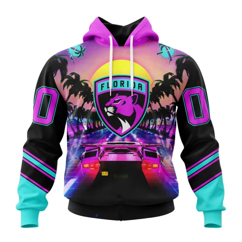 NHL Florida Panthers Special Miami Vice Design,QTNHL080524A2254