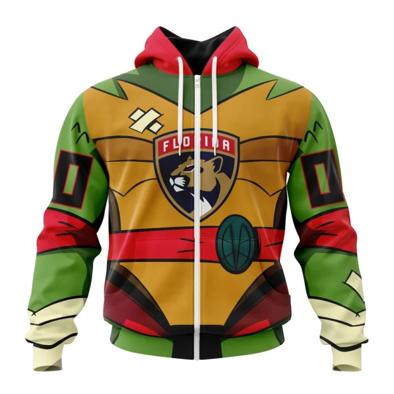 NHL Personalized Name And Number, Florida Panthers Special Teenage Mutant Ninja Turtles Design,QTNHL Personalized Name And Number,080524B2273