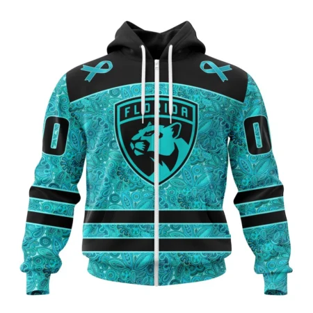 NHL Personalized Name And Number, Florida Panthers Special Design Fight Ovarian Cancer,QTNHL Personalized Name And Number,080524B2422