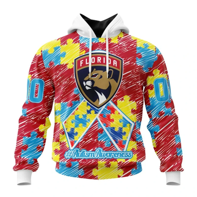 NHL Florida Panthers Special Autism Awareness Design,QTNHL080524A2478