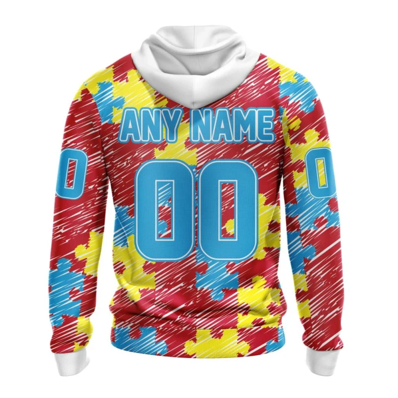 NHL Personalized Name And Number, Florida Panthers Special Autism Awareness Design,QTNHL Personalized Name And Number,080524B2478