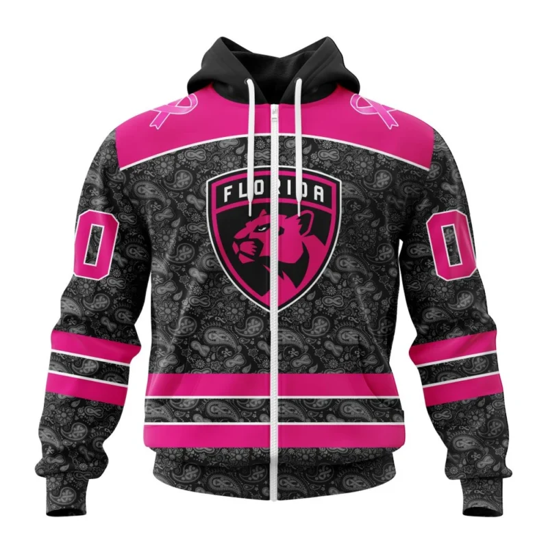 NHL Personalized Name And Number, Florida Panthers Special Pink In The Rink Fight Breast Cancer,QTNHL Personalized Name And Number,080524B250