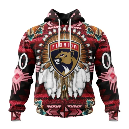 NHL Florida Panthers Special Native Costume Design,QTNHL080524A2686