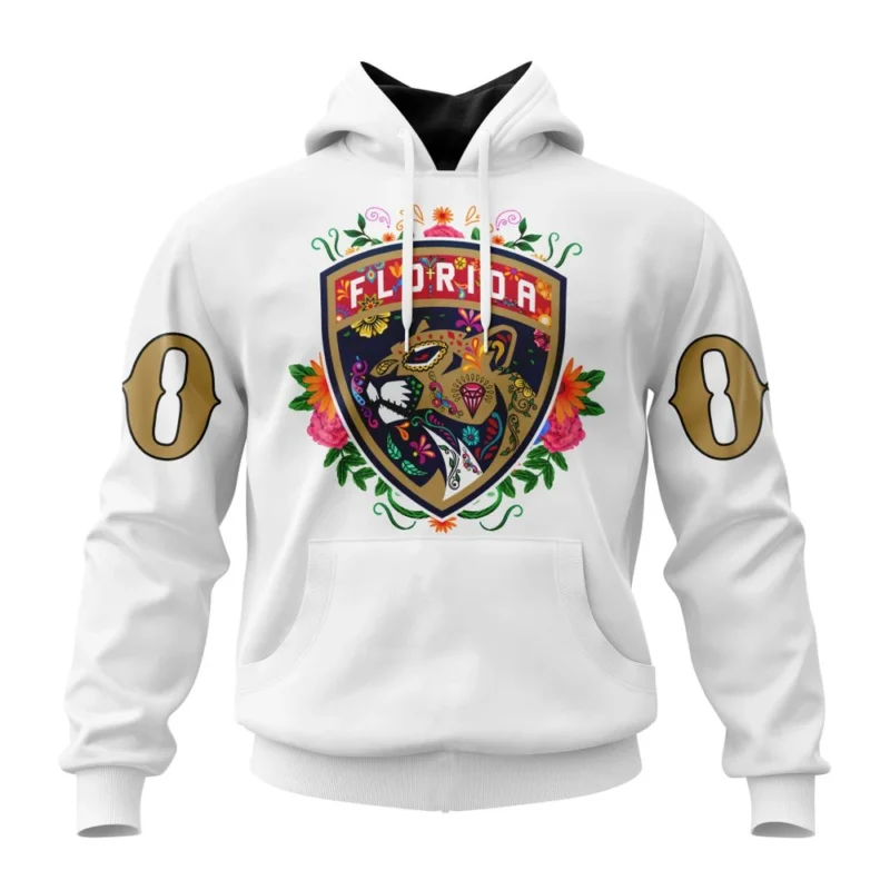 NHL Florida Panthers, Specialized Unisex Kits Dia De Muertos,QTNHL080524A2862