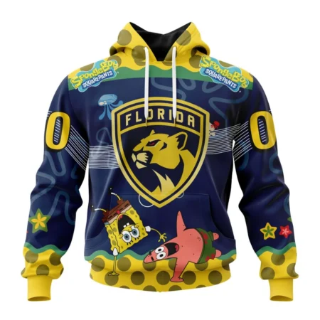 NHL Florida Panthers, Specialized Jersey With Spongebob,QTNHL080524A3327