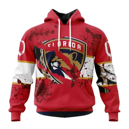 NHL Florida Panthers, Specialized Design Jersey With Your Ribs For Halloween,QTNHL080524A3509