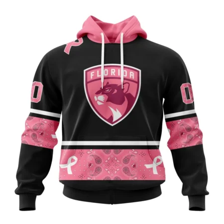 NHL Florida Panthers, Specialized Design In Classic Style With Paisley, In October We Wear Pink Breast Cancer,QTNHL080524A3595