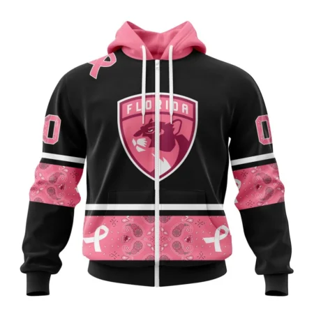 NHL Florida Panthers, Specialized Design In Classic Style With Paisley, In October We Wear Pink Breast Cancer,QTNHL 080524B3595