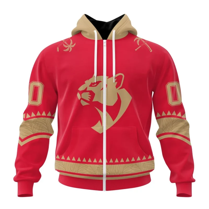 NHL Personalized Name And Number, Florida Panthers Special Two-Tone Design,QTNHL Personalized Name And Number,080524B460