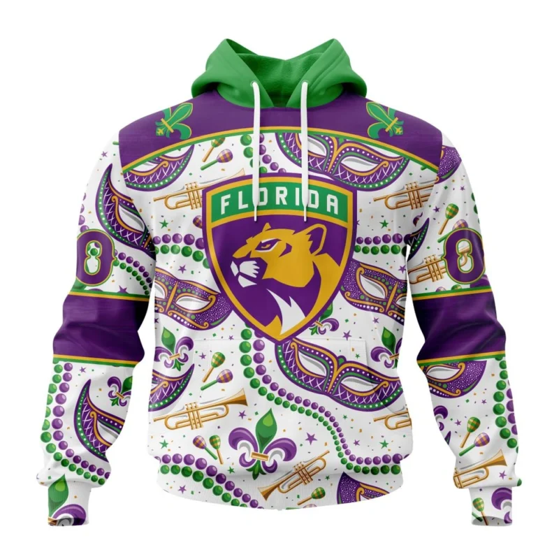 NHL Florida Panthers Special Mardi Gras Design,QTNHL080524A742