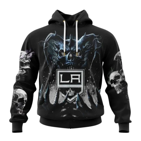 NHL Los Angeles Kings Special Skull Art Design,QTNHL080524A1217