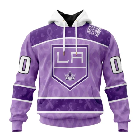 NHL Los Angeles Kings New Lavender Hockey Fight Cancer,QTNHL080524A1487