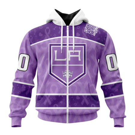 NHL Personalized Name And Number, Los Angeles Kings New Lavender Hockey Fight Cancer,QTNHL Personalized Name And Number,080524B1487