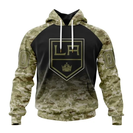 NHL Los Angeles Kings Special Camo Design For Veterans Day,QTNHL080524A1779