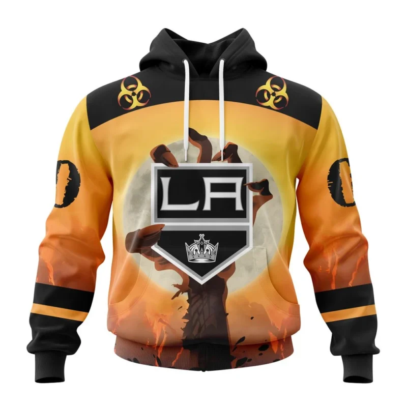 NHL Los Angeles Kings Special Zombie Design For Halloween,QTNHL080524A1940