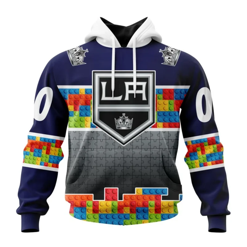 NHL Los Angeles Kings Special Autism Awareness Design ,QTNHL080524A2240