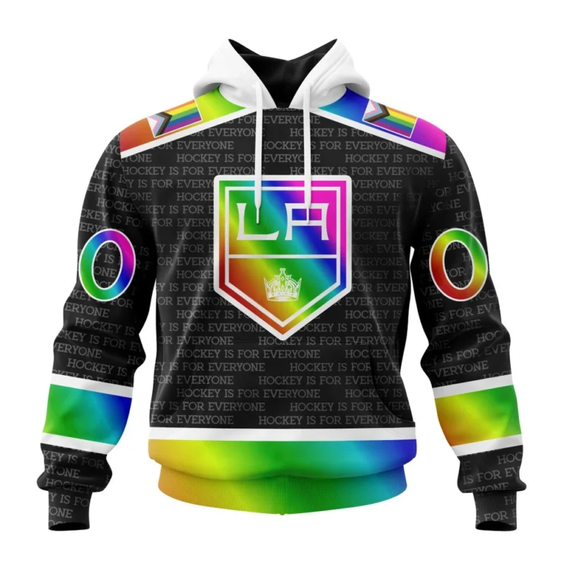 NHL Los Angeles Kings Special Pride Design Hockey Is For Everyone,QTNHL080524A2713