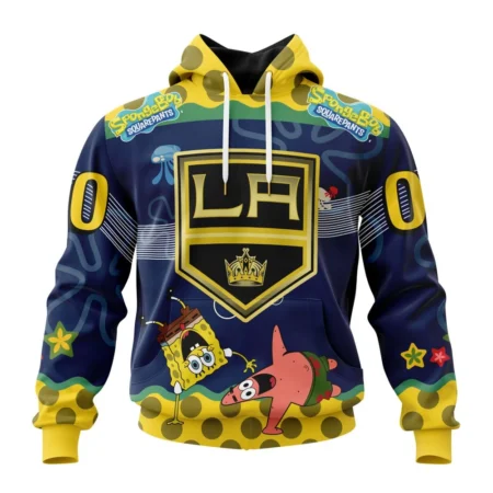 NHL Los Angeles Kings, Specialized Jersey With Spongebob,QTNHL080524A3326