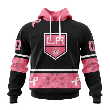 NHL Los Angeles Kings, Specialized Design In Classic Style With Paisley, In October We Wear Pink Breast Cancer,QTNHL080524A3594