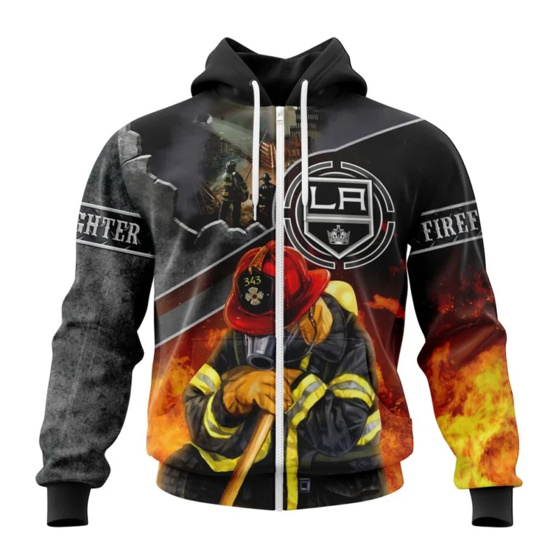 NHL Los Angeles Kings, Specialized Kits To Honor Firefighter In Patriot Day We Will Never Forget,QTNHL 080524B3730