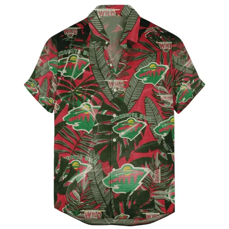 Minnesota Wild  Vintage Style National Hockey League Hawaiian Shirt All Over Prints QTHW2310724A6