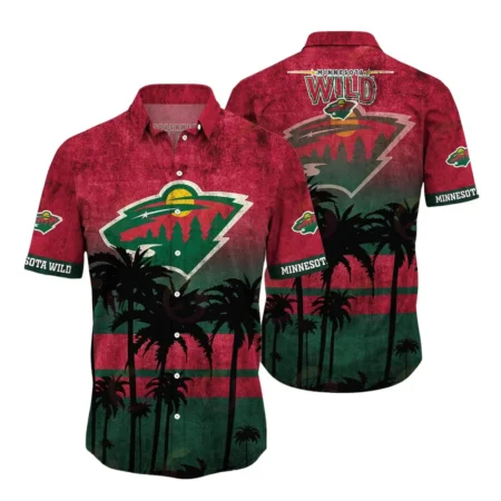 Minnesota Wild  Summer Style National Hockey League Hawaiian Shirt All Over Prints QTHW310724A7