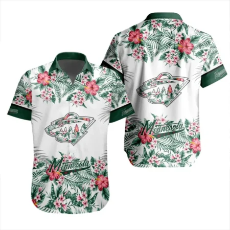 Minnesota Wild  Tropical Style National Hockey League Hawaiian Shirt All Over Prints QTHWS310724A3