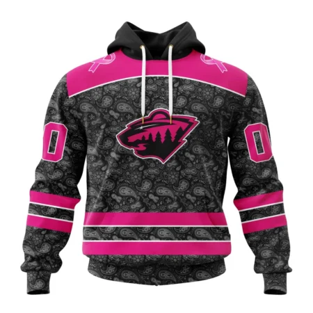 NHL Minnesota Wild Special Pink In The Rink Fight Breast Cancer,QTNHL080524A109