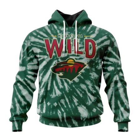 NHL Minnesota Wild Special Retro Vintage Tie Dye,QTNHL080524A133