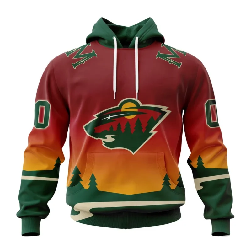 NHL Minnesota Wild Personalize Gradient Series Concept,QTNHL080524A1349