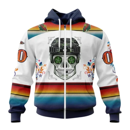 NHL Personalized Name And Number, Minnesota Wild Special Design For Dia De Los Muertos,QTNHL Personalized Name And Number,080524B1448