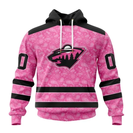 NHL Minnesota Wild Special Pink Fight Breast Cancer,QTNHL080524A1641