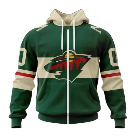 NHL Personalized Name And Number, Minnesota Wild  Home Kits,QTNHL Personalized Name And Number,080524B1697