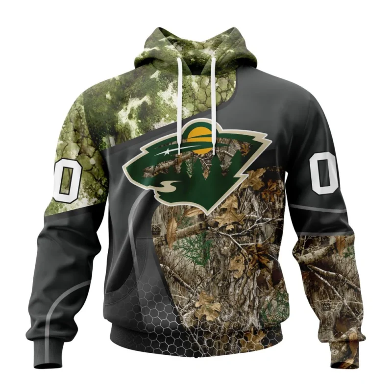 NHL Minnesota Wild Special Hunting Camo Design,QTNHL080524A179