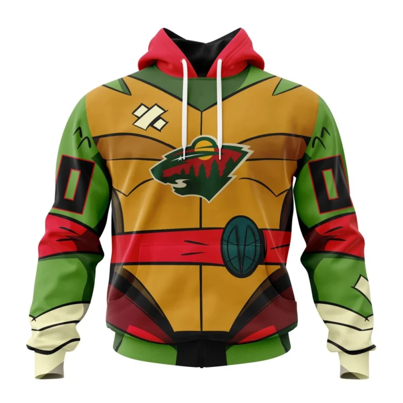 NHL Minnesota Wild Special Teenage Mutant Ninja Turtles Design,QTNHL080524A2271