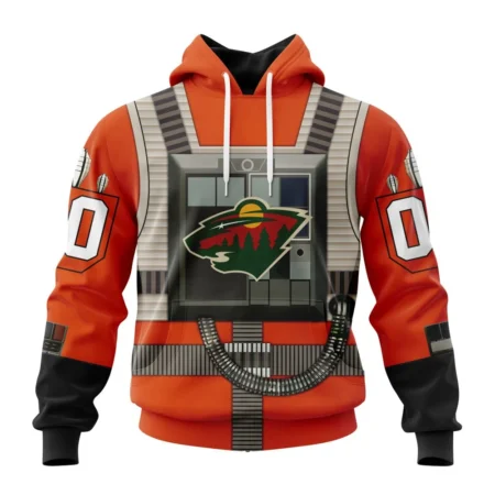 NHL Minnesota Wild Star Wars Rebel Pilot Design,QTNHL080524A2327