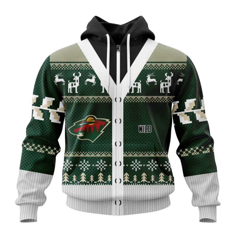 NHL Personalized Name And Number, Minnesota Wild, Specialized Chrismas Season,QTNHL Personalized Name And Number,080524B2795