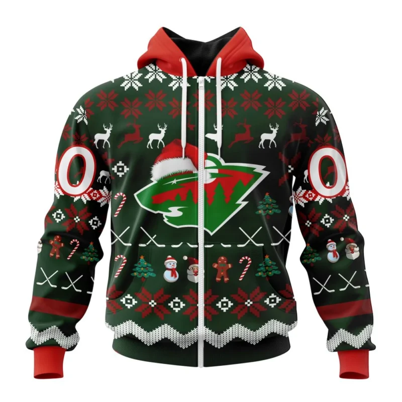 NHL Minnesota Wild, Specialized Unisex Christmas Is Coming,QTNHL 080524B2937