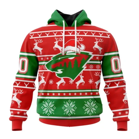 NHL Minnesota Wild, Specialized Unisex Christmas Is Coming ,QTNHL080524A2960