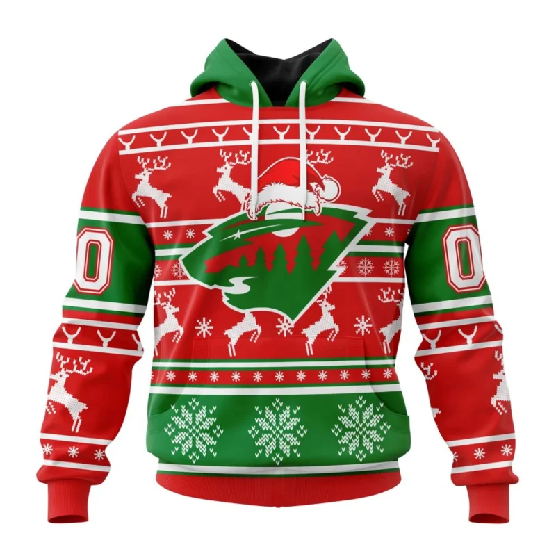 NHL Minnesota Wild, Specialized Unisex Christmas Is Coming ,QTNHL080524A2960