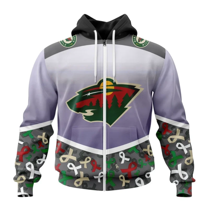 NHL Minnesota Wild, Specialized Sport Fights Again All Cancer ,QTNHL 080524B3358