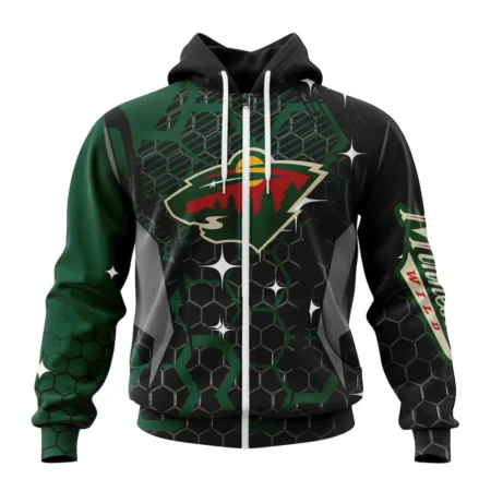 NHL Minnesota Wild, Specialized Design With Motocross Syle ,QTNHL 080524B3387