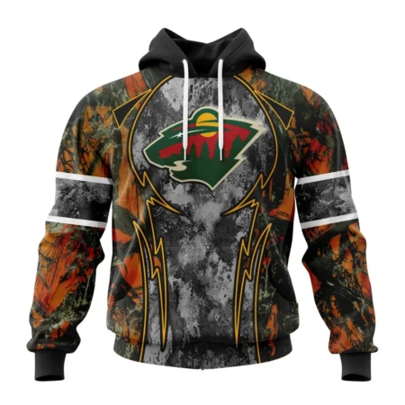 NHL Minnesota Wild, Specialized Design Wih Camo Concepts For Hungting In Forest,QTNHL080524A3650