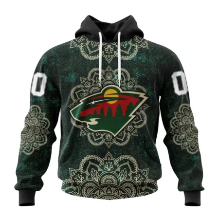 NHL Minnesota Wild, Specialized Mandala Style,QTNHL080524A4054